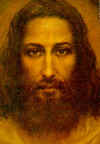 Agemian portrait of Christ based on the Shroud.
